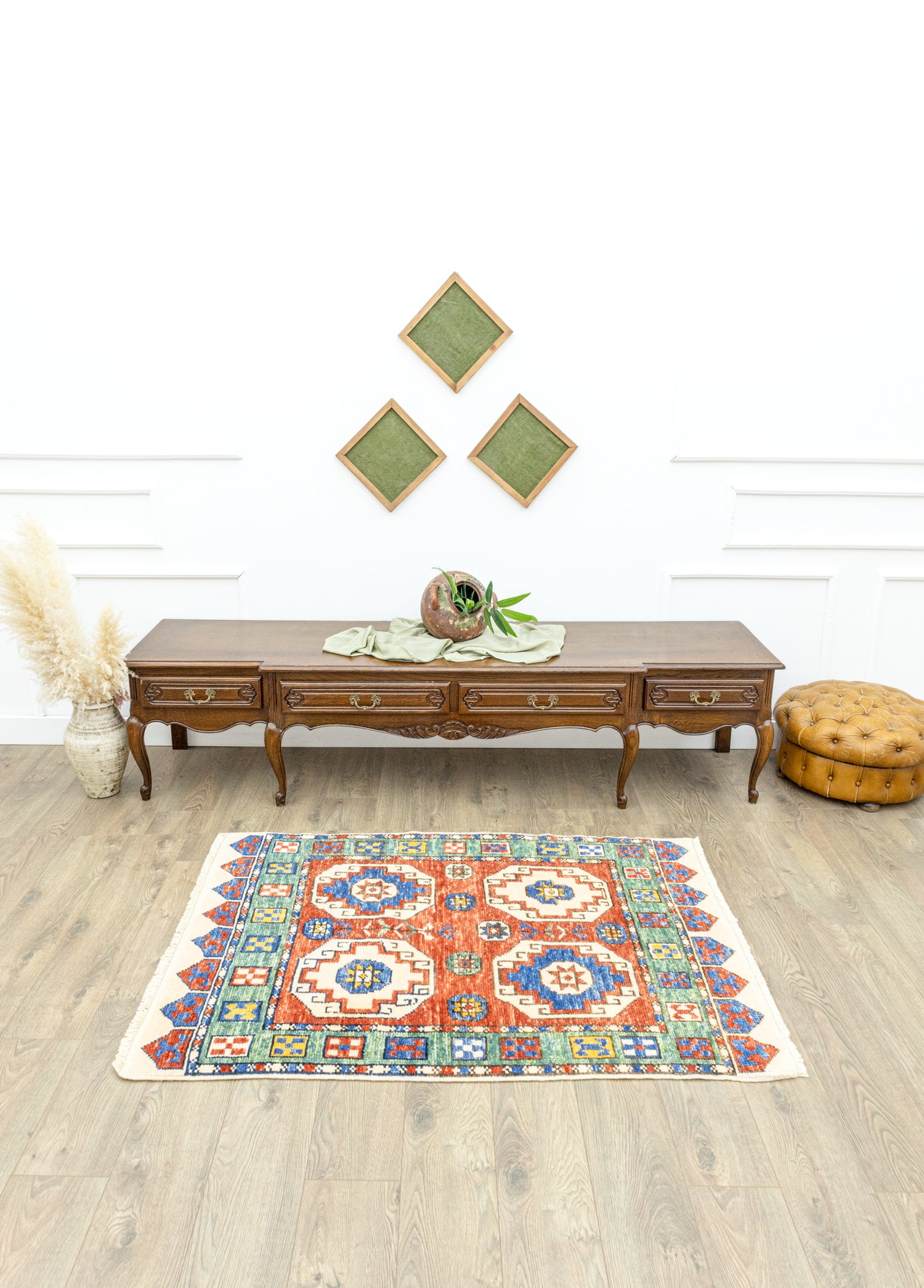  Hera Handwoven Wool Oushak Rug 112x152 cm