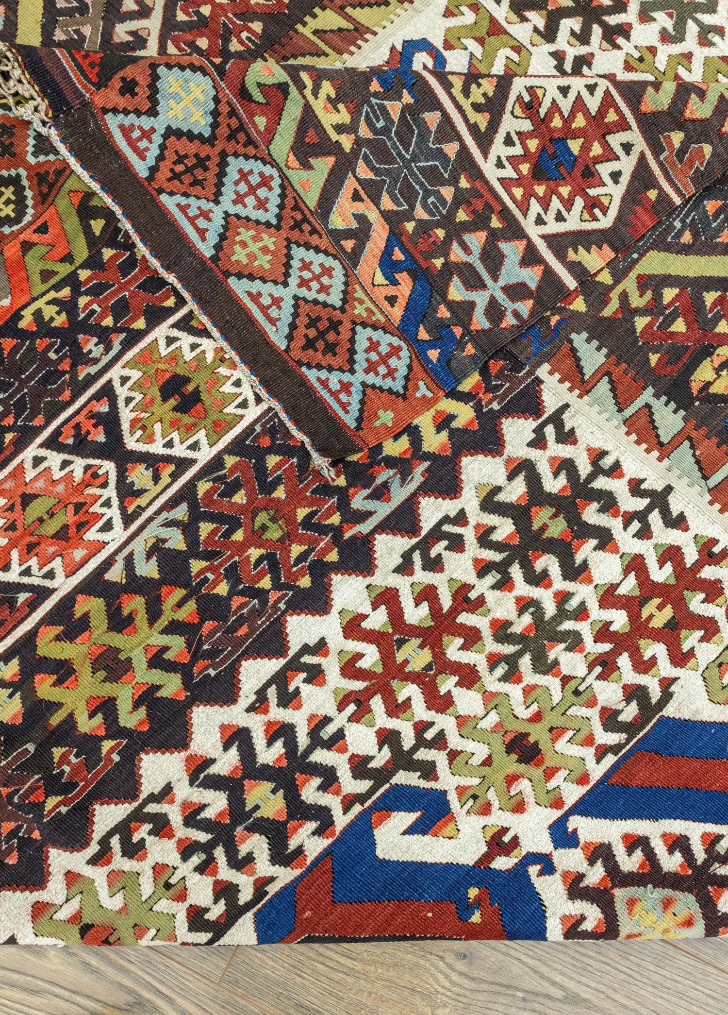 Konya, Hotamış Üç Kanat Antika Kilim 176x425 cm