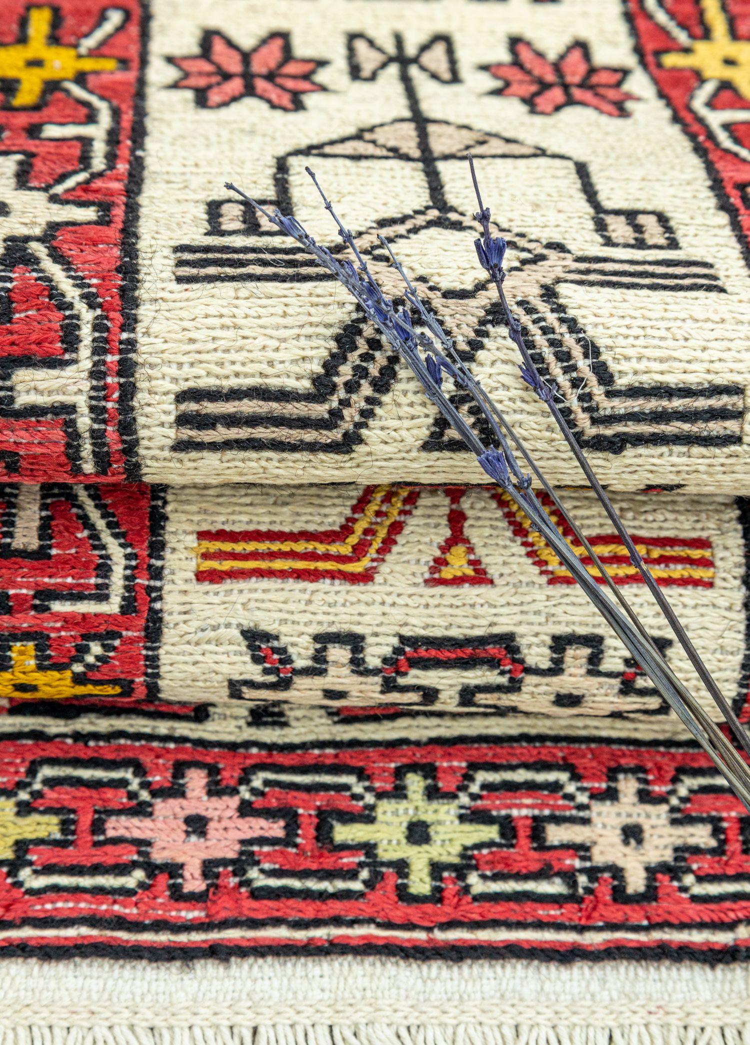 Arven El Dokuma İpek İran Kilim 70x94 cm