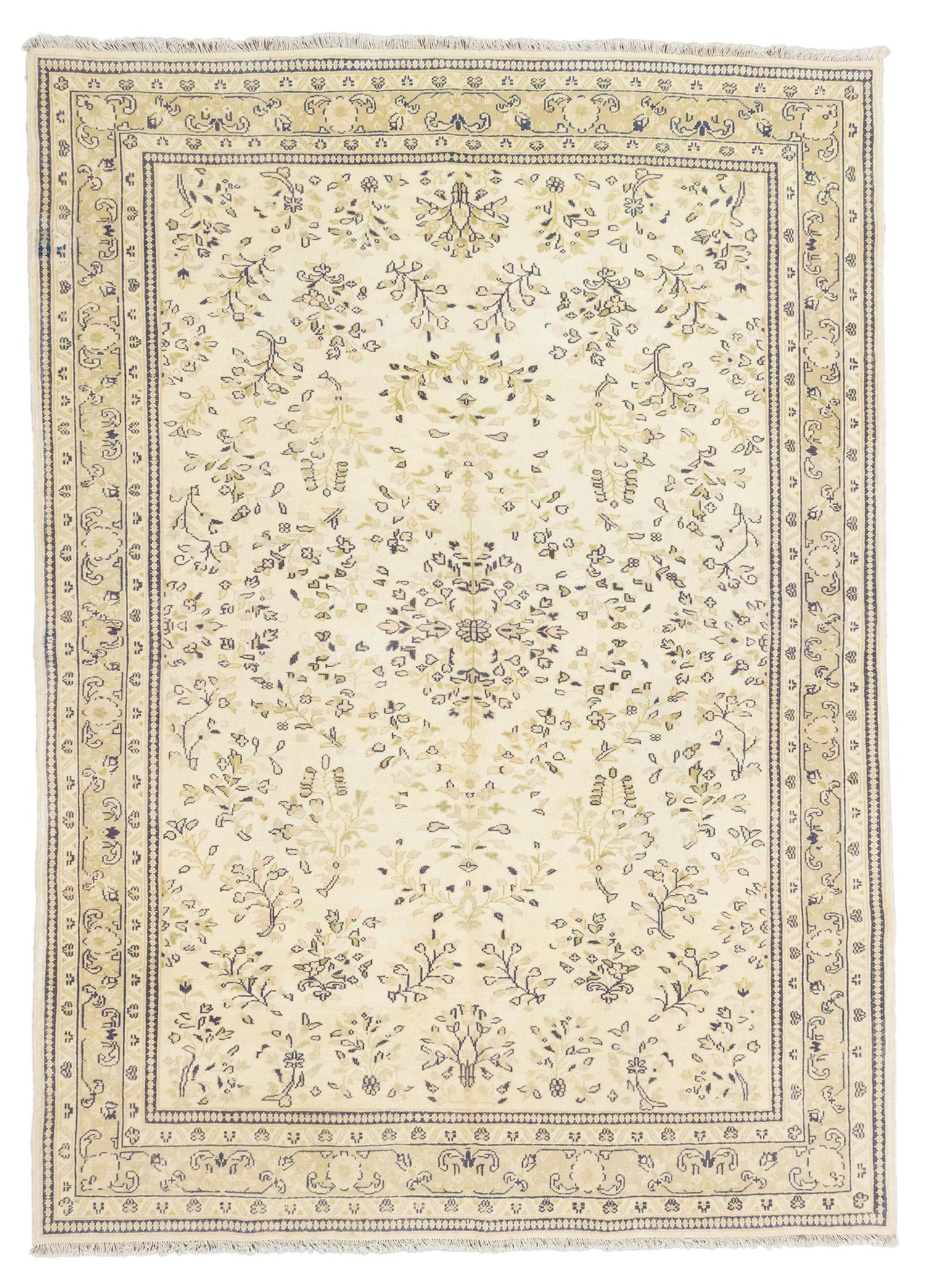 Razavi Floral Pattern Handwoven Persian Rug 183x257 cm