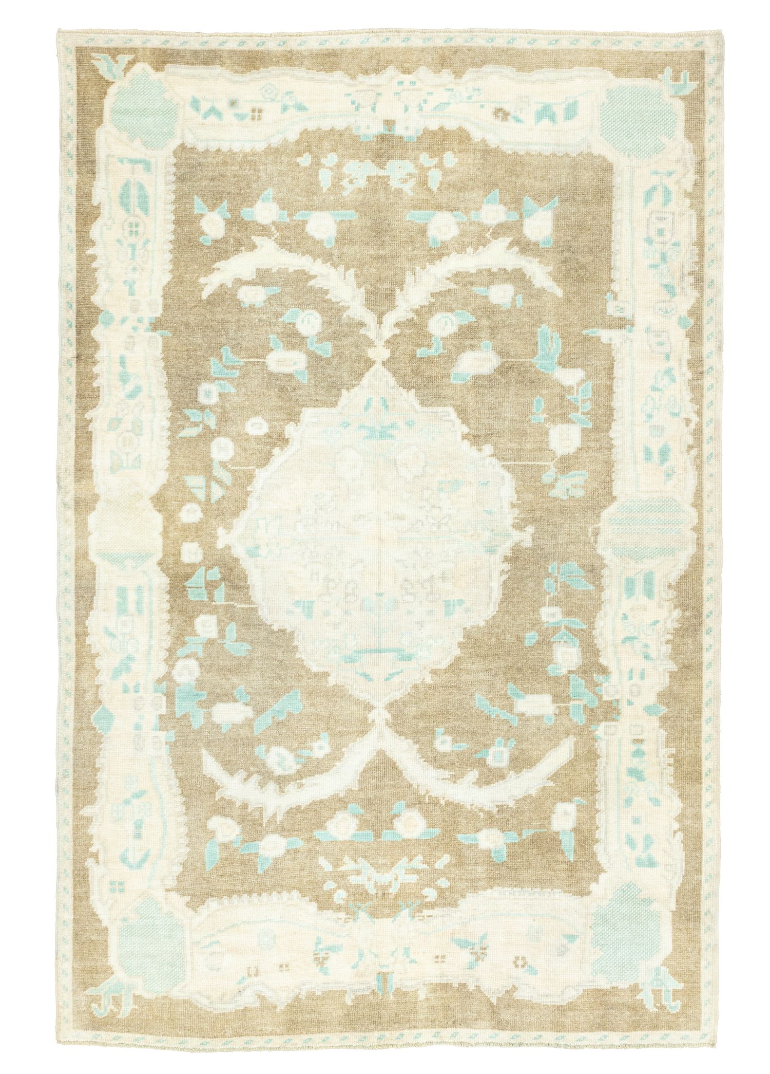 Barlas Vintage Floral Hand-Woven Wool Rug 144x232 cm
