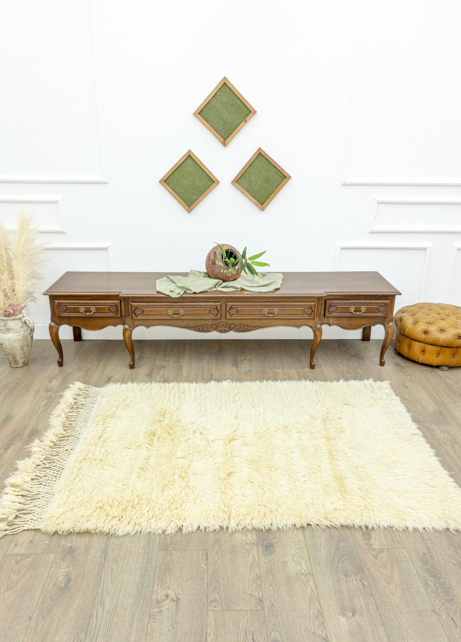  Cramy Handwoven Shaggy Rug 122x175 cm