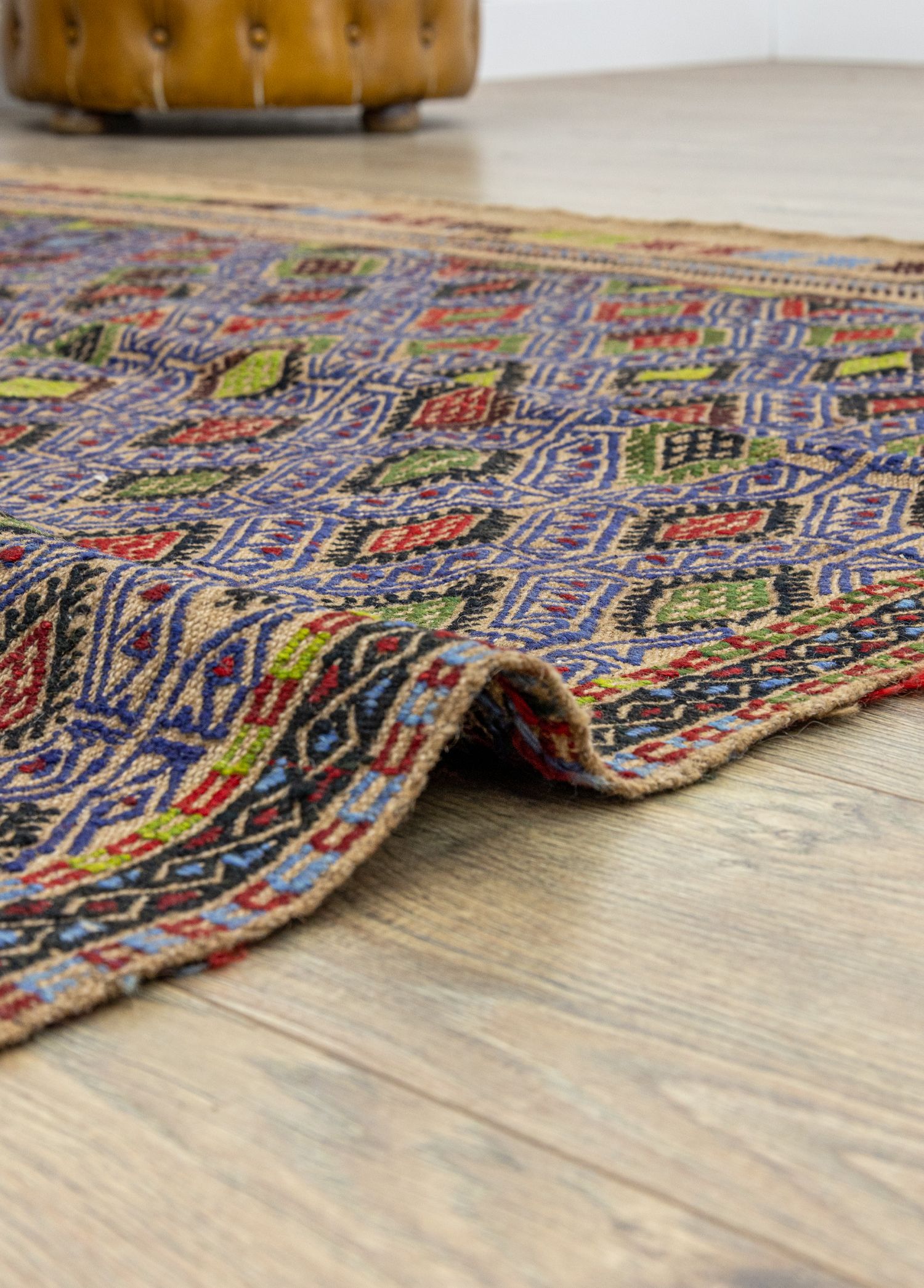 Mogan Renkli Yün Cicim Kilim 156x240 cm