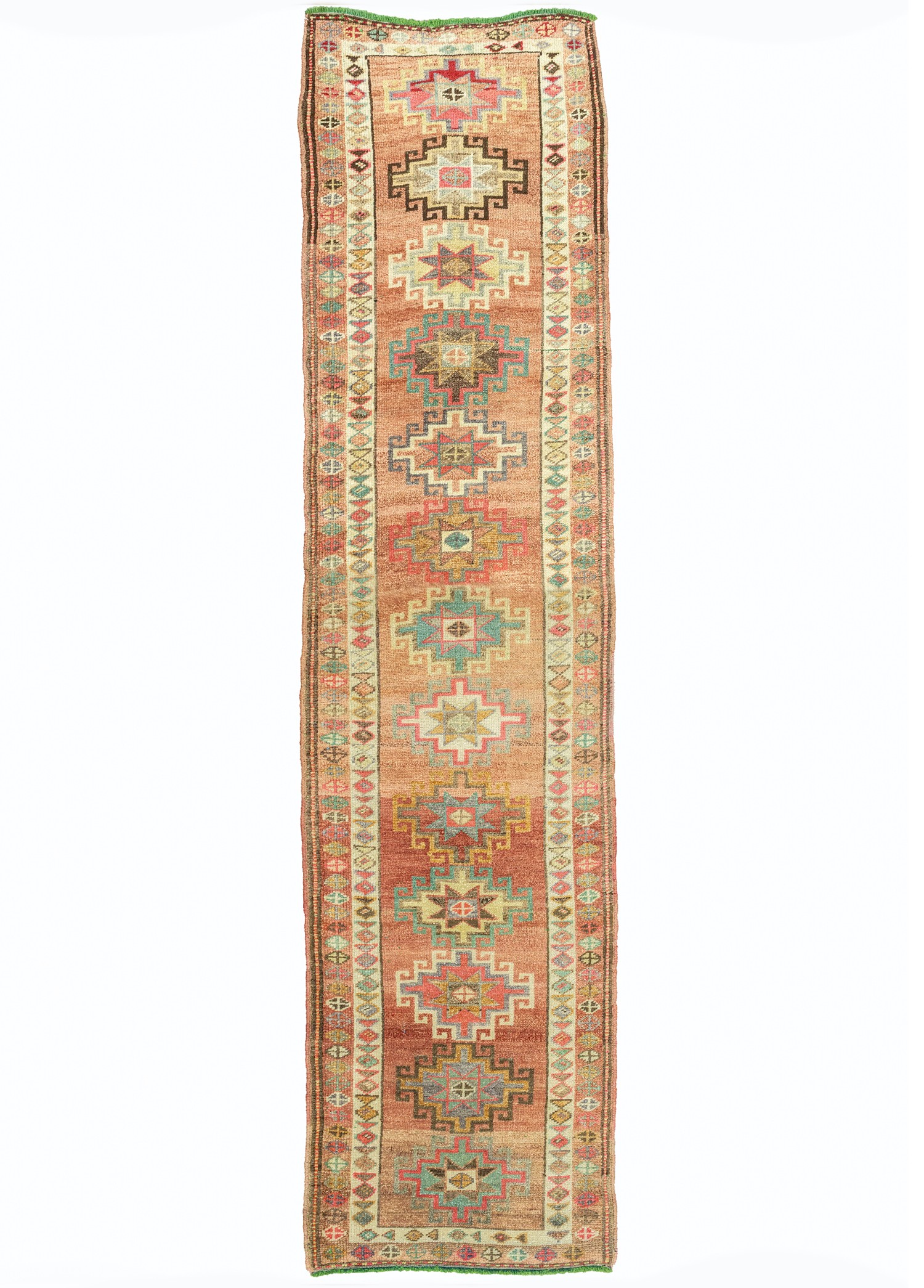 Zahter Ethnic Design Handwoven Wool Runner 77x367 cm