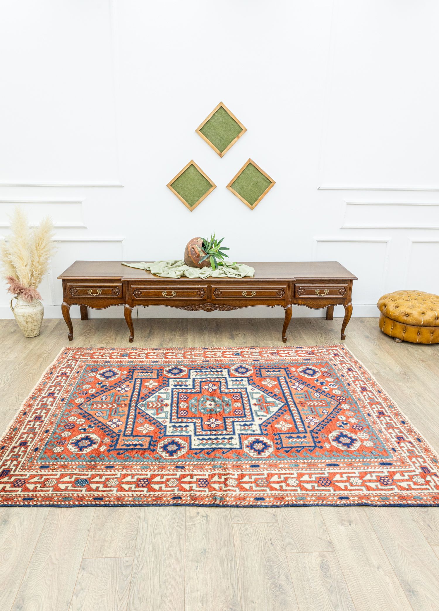 Likak Handwoven Vintage Bergama Rug 168x222 cm