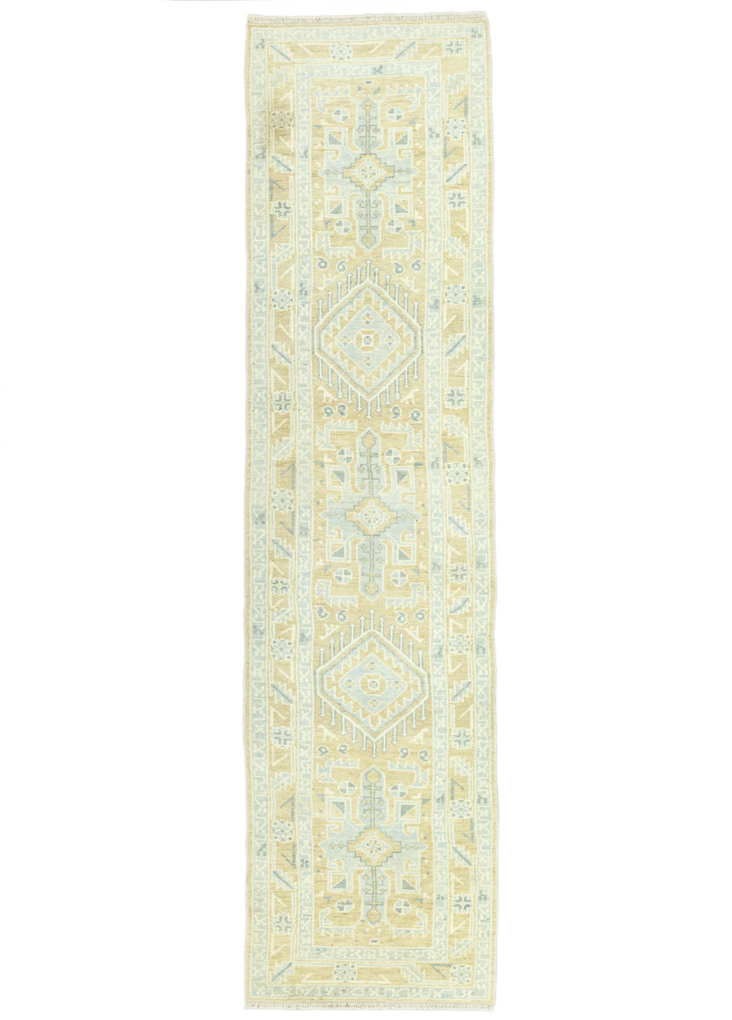 Boraz Primitive Patterned Pastel Runner 89x404 cm