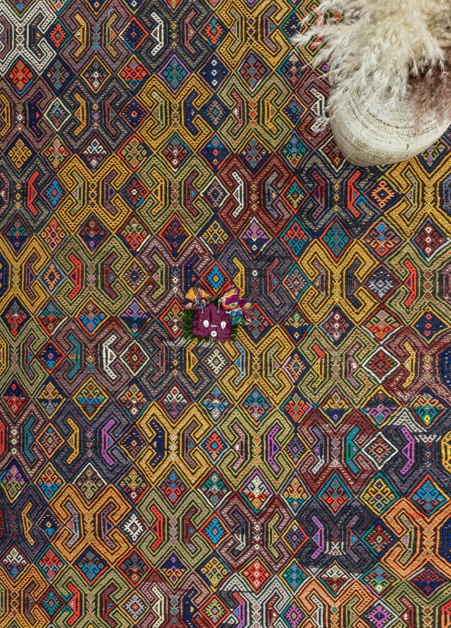 Egil Ethnic Designed Hand-Woven Kilim 133x192 cm