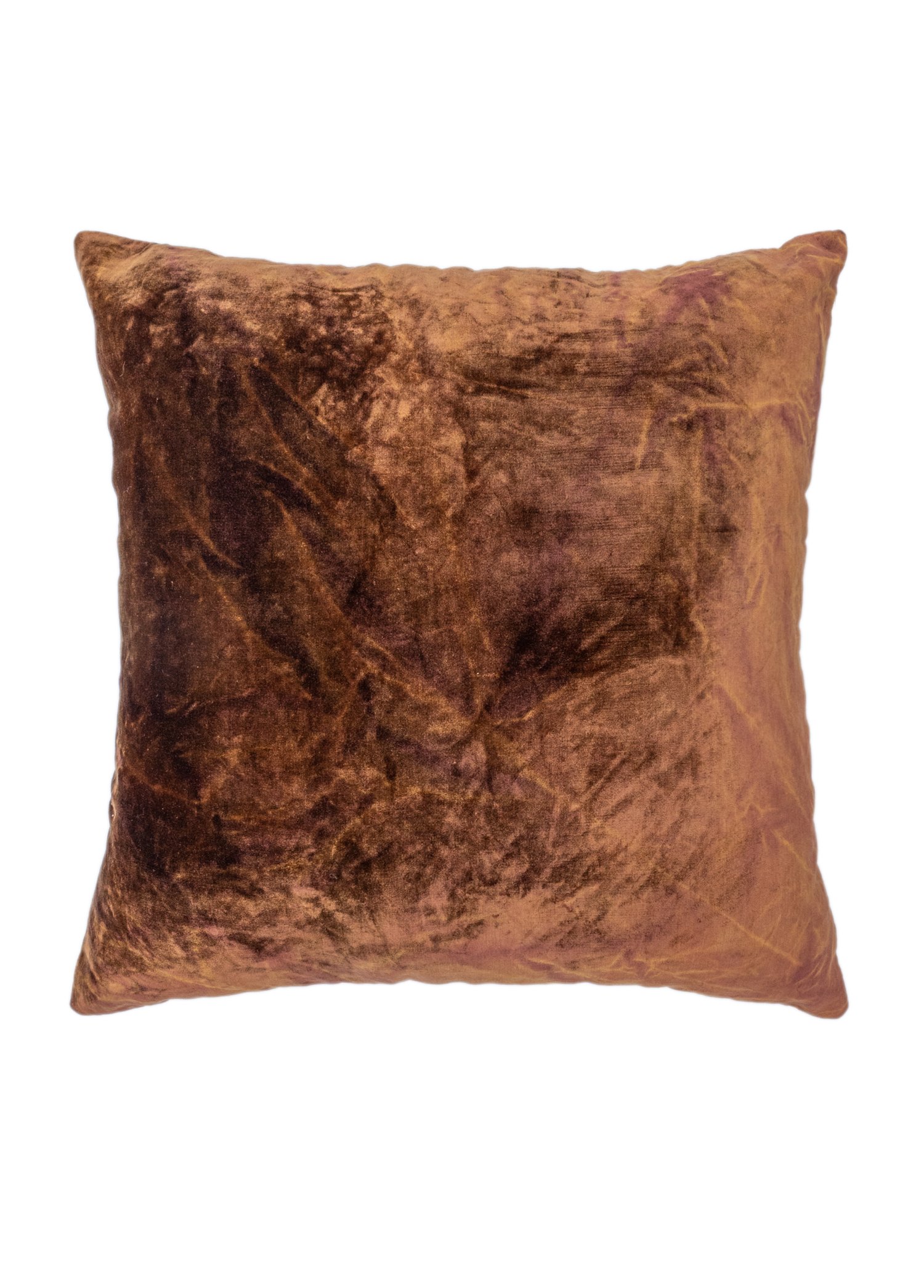 Brun Handmade Velvet Ikat Pillow 50x50 cm
