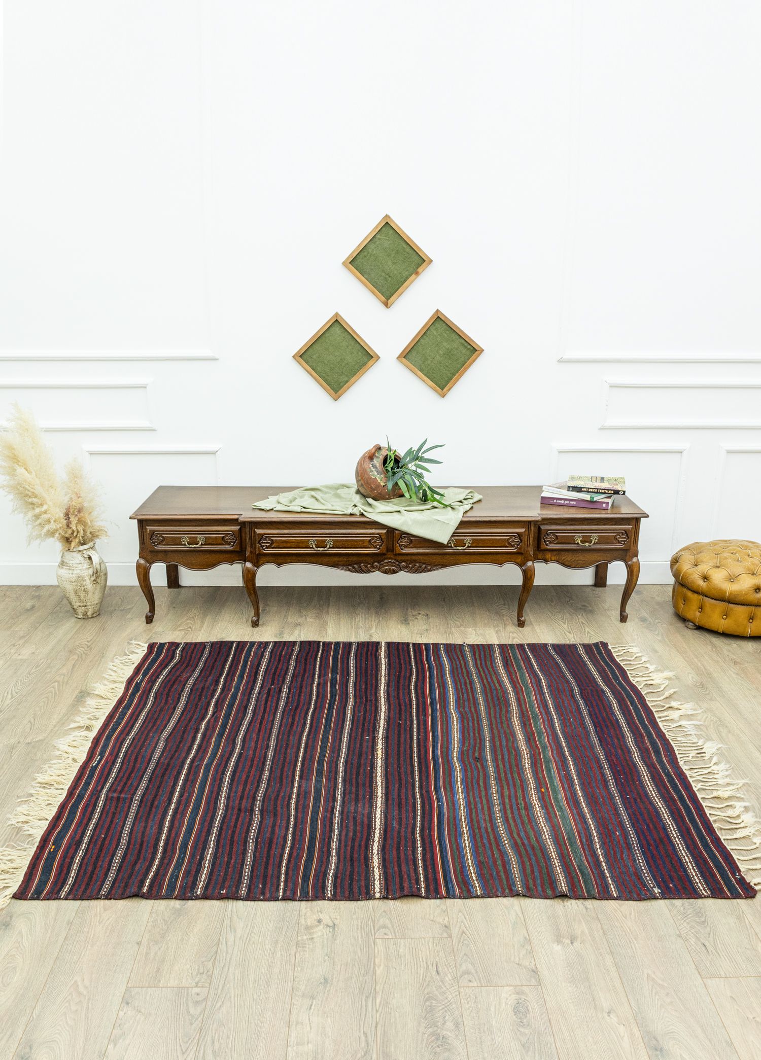 Tavira El Dokuma Çubuklu Kilim 158x203 cm