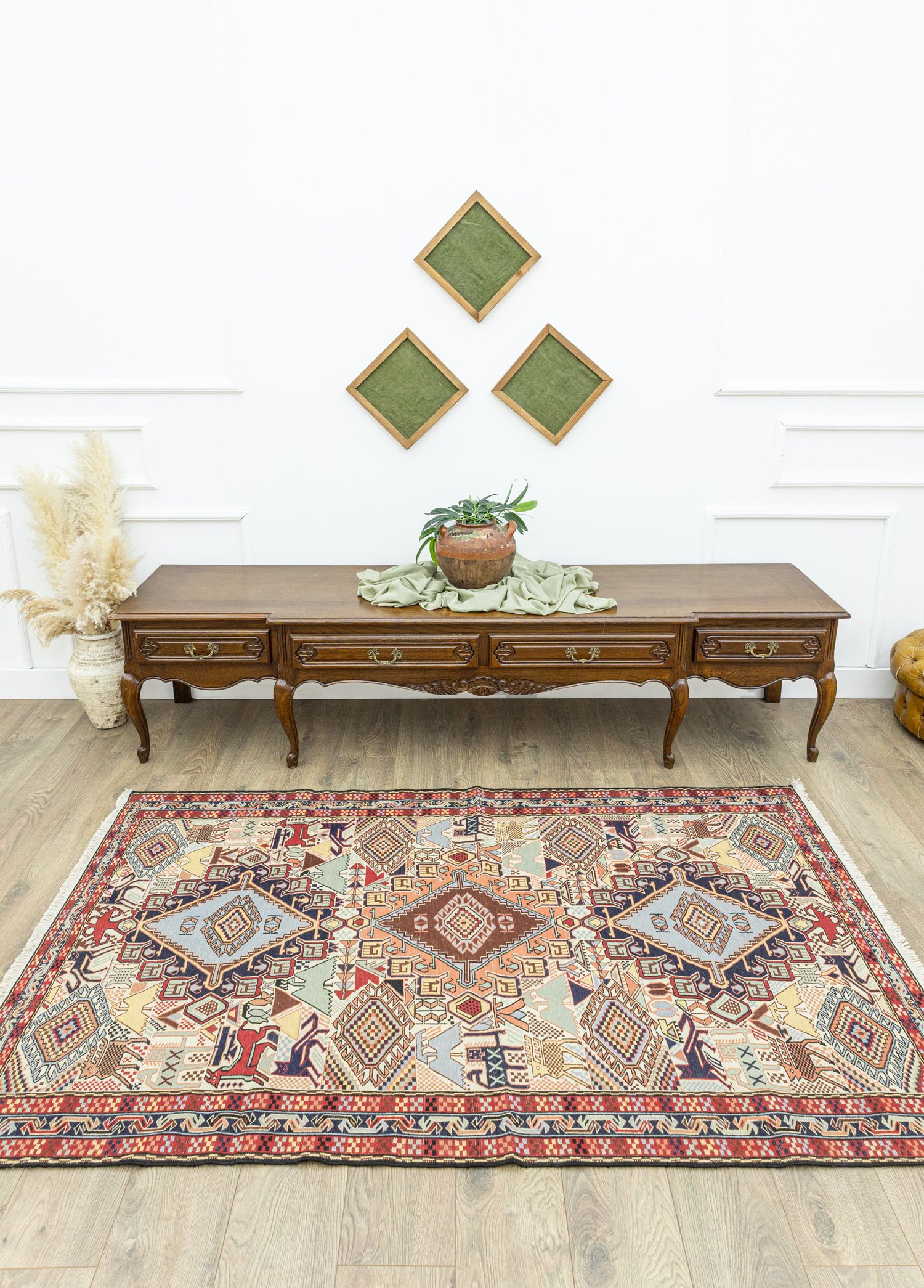 Tara Geometrik İran Sumak Kilim 130x207 cm