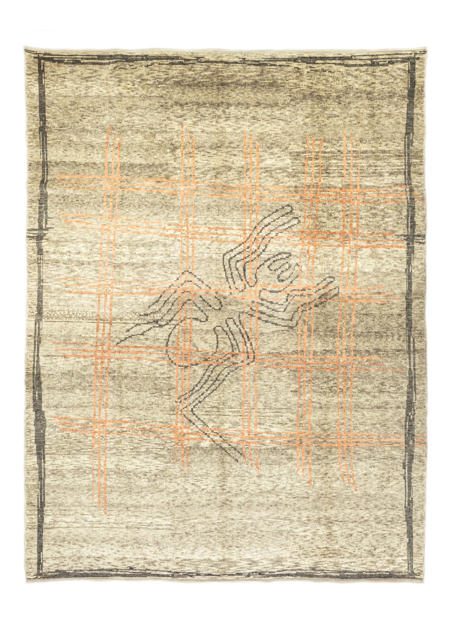 Tan Tan Modern Designed Wool Rug 297x411 cm