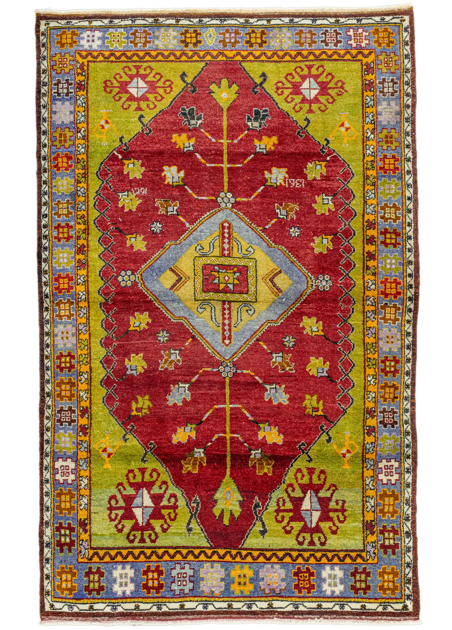 Navoi Handwoven Colorful Dazkırı Rug 177x274 cm