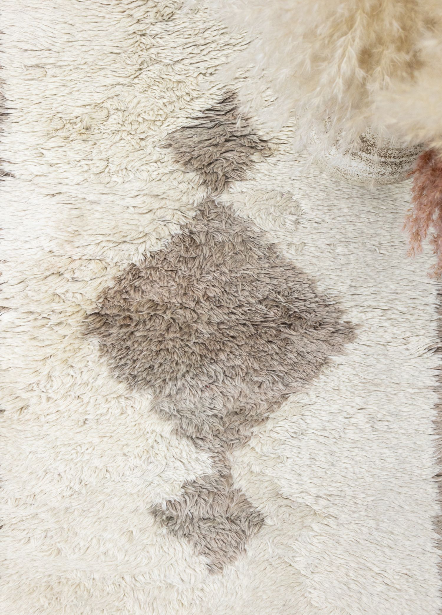 Echo Pastel Colored Natural Shaggy Rug 93x155 cm