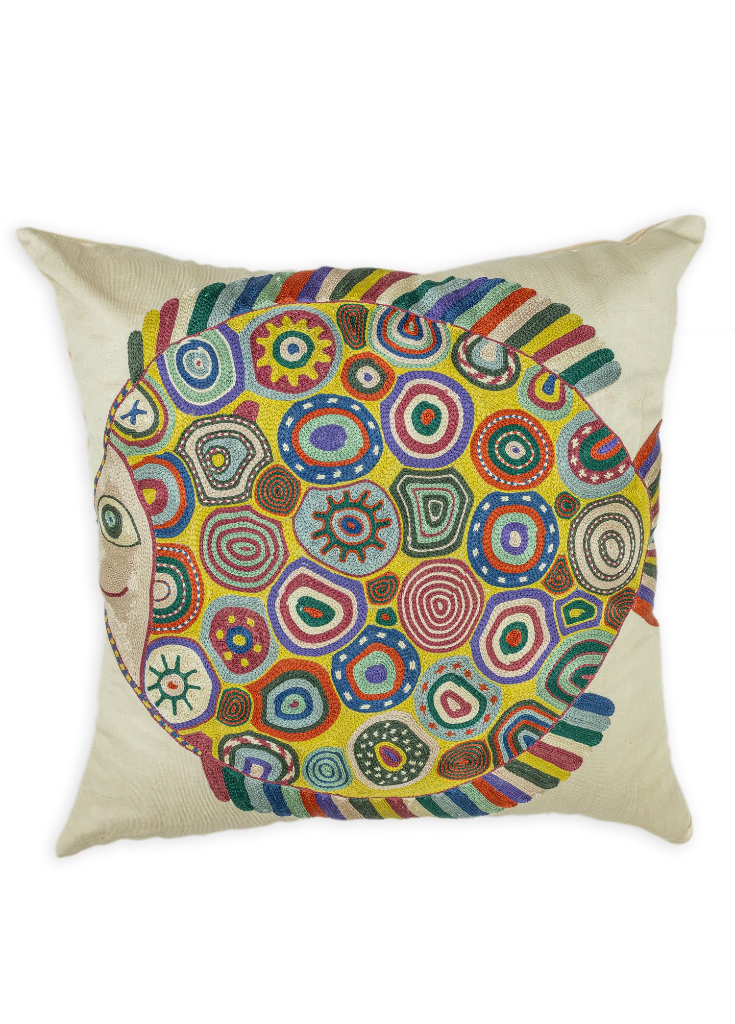 Brun Handmade Suzani Cushion 45x45 cm