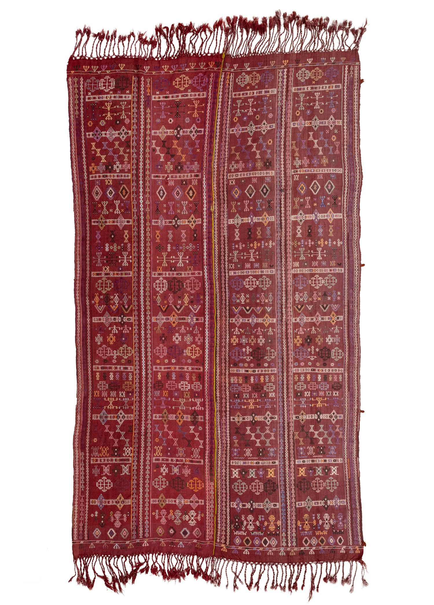 Hatay, Reyhanlı Handwoven Antique Cicim Kilim 141x262 cm