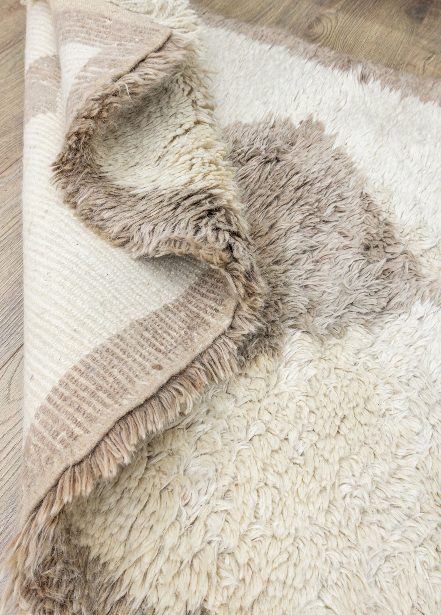 Echo Pastel Colored Natural Shaggy Rug 93x155 cm