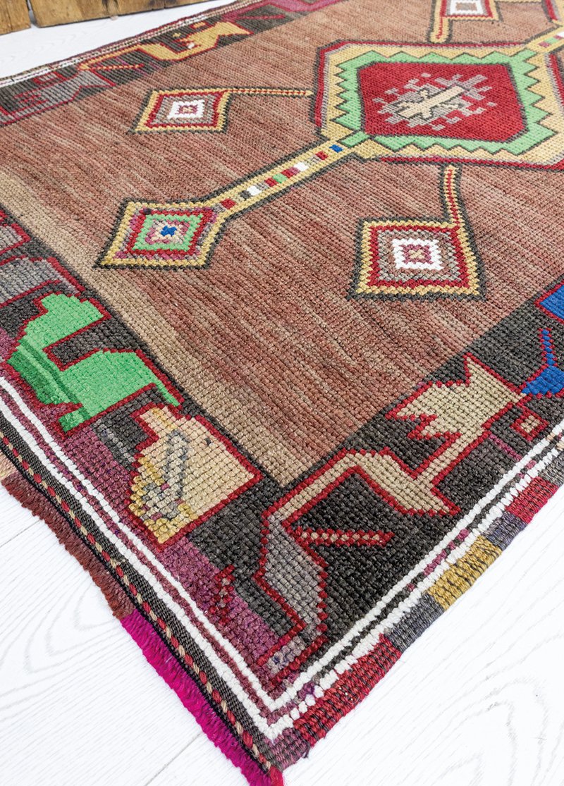 Eli Belinde Pattern Wool Runner 2,9x10.9 ft