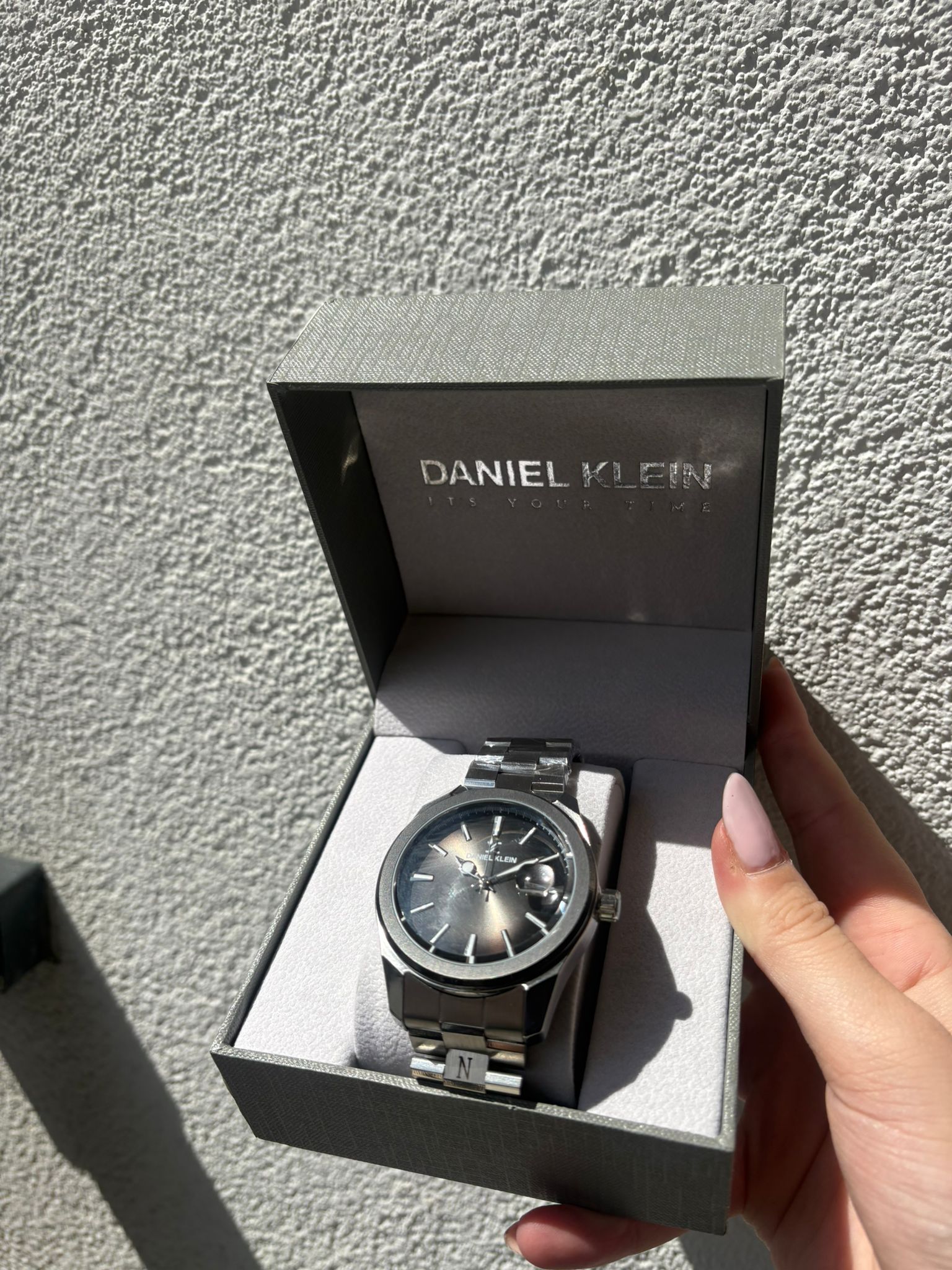 Orijinal Daniel Klein Siyah Gri Gölgeli Kadran Erkek Kol Saati main variant image