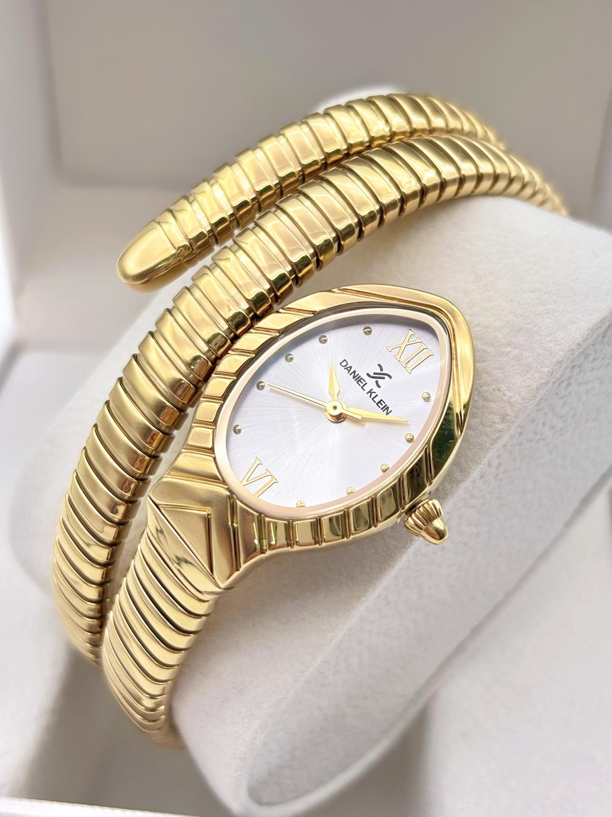 Orijinal Daniel Klein Kişiselleştirilebilir Sarmal Yılan Gold Kadın Kol Saati main variant image