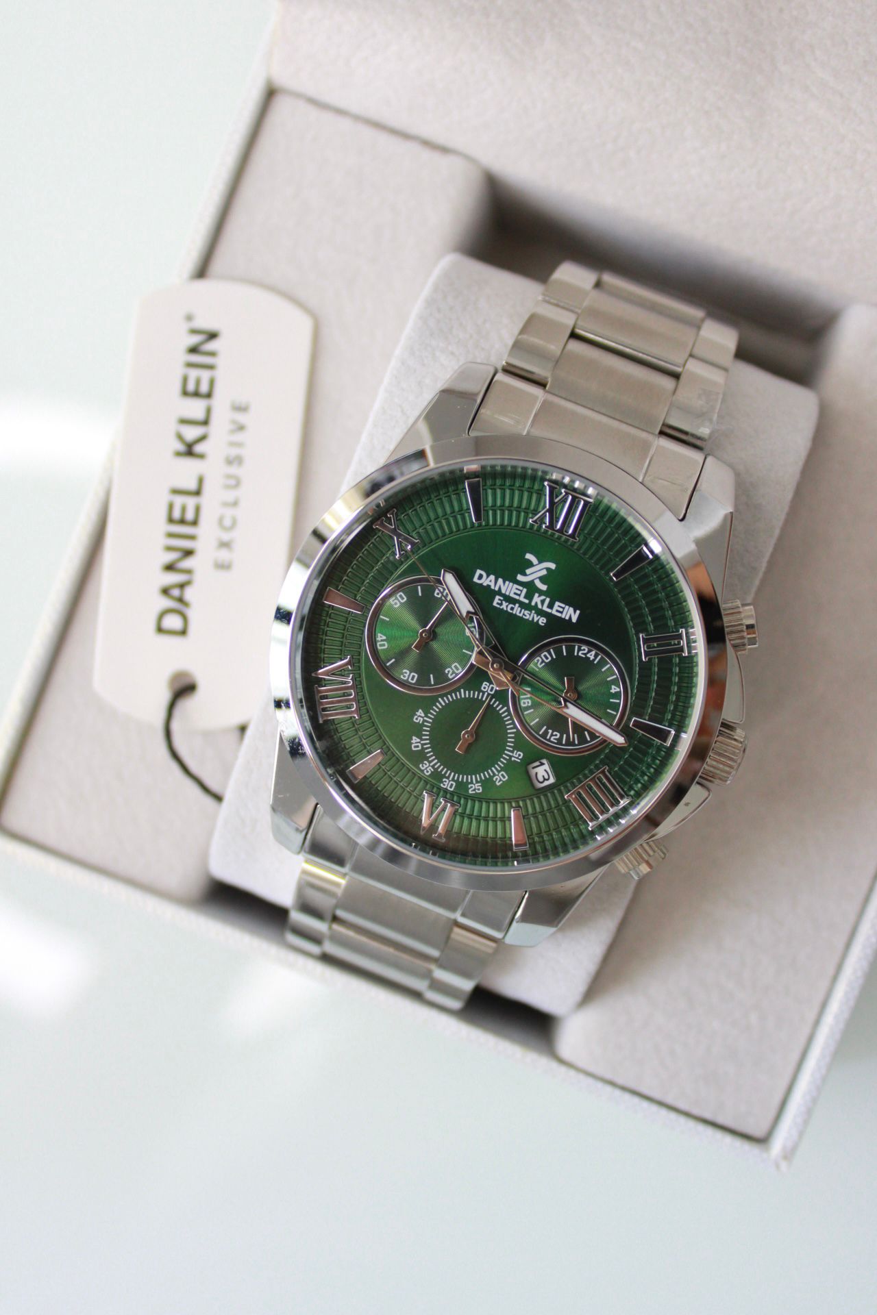 Orijinal Daniel Klein Roma Rakamlı Retro Exclusive Yeşil Kadran Erkek Saat main variant image