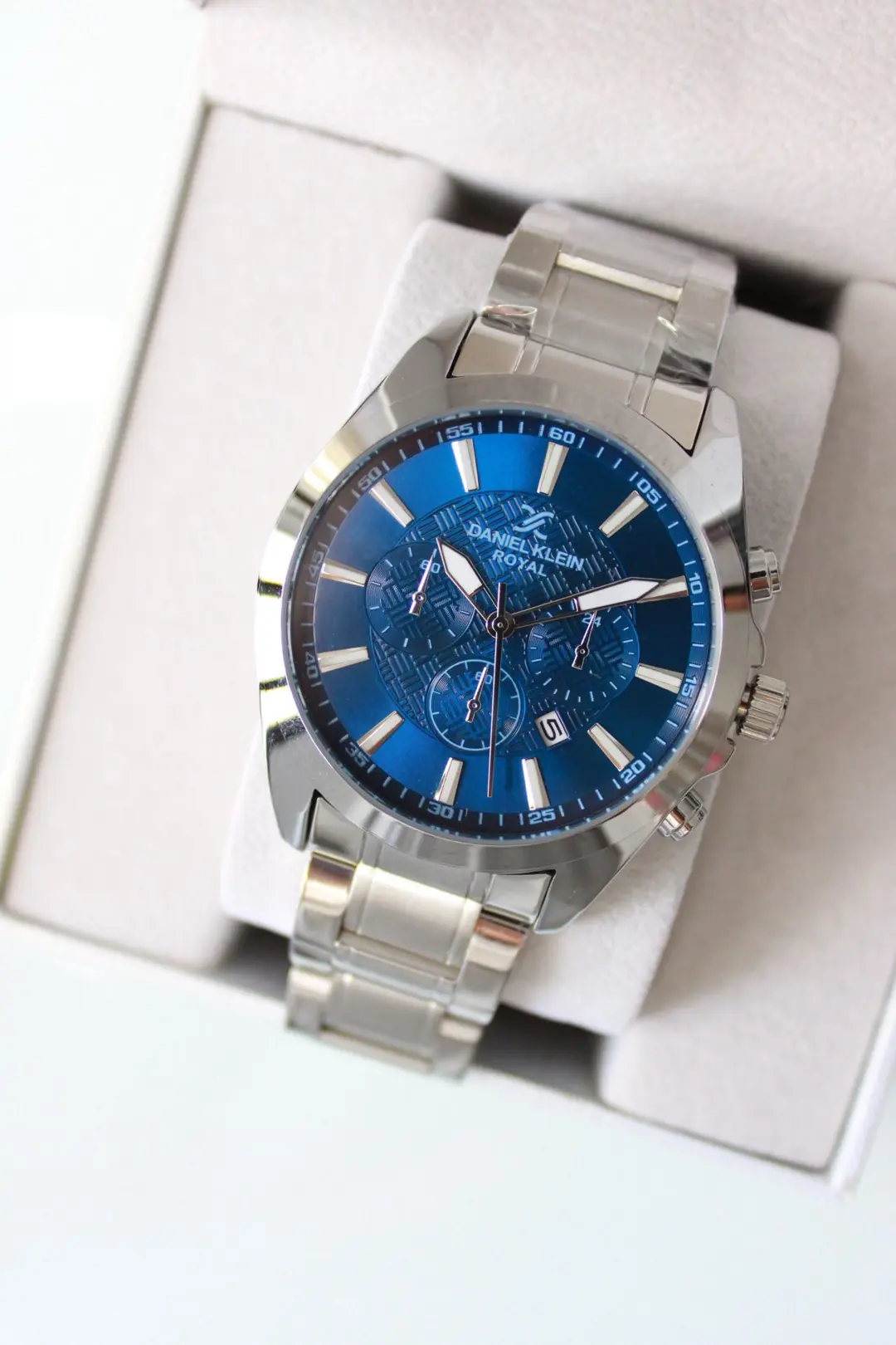 Orijinal Daniel Klein Royal Serisi Erkek Kol Saati Lacivert Kadran