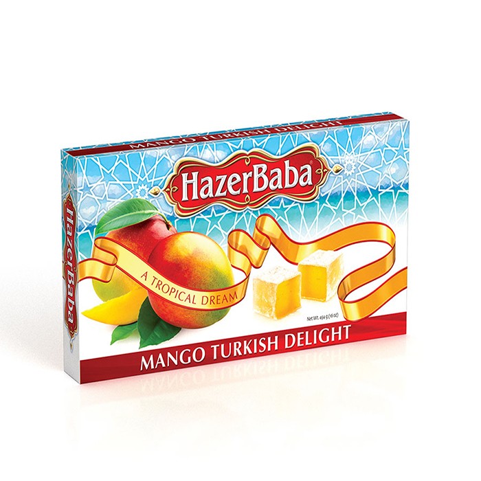 Hazer Baba Mango Turkish Delight 454 Gr