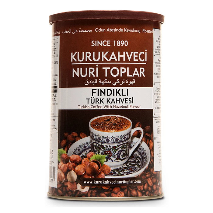 Nuri Toplar Turkish Coffee with Hazelnut 250g