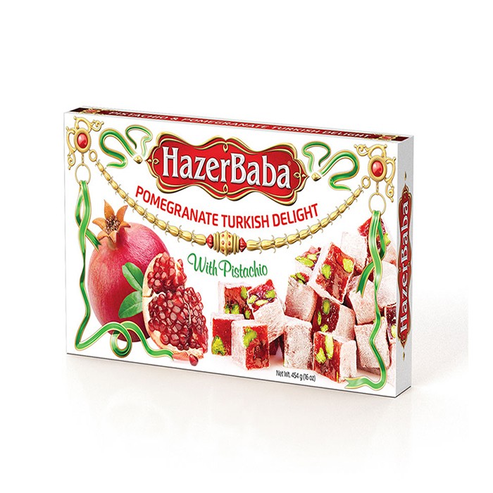 Hazer Baba Pomegranate Turkish Delight 454 Gr