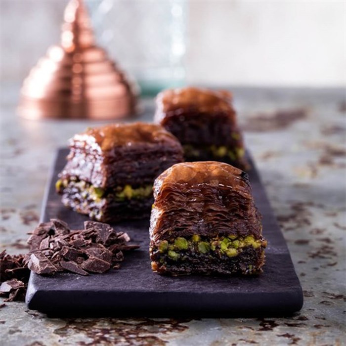 Chocolate Turkish Baklava With Pistachio