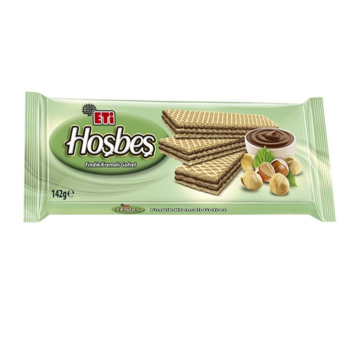 Hoşbeş Hazelnut Wafer 142g