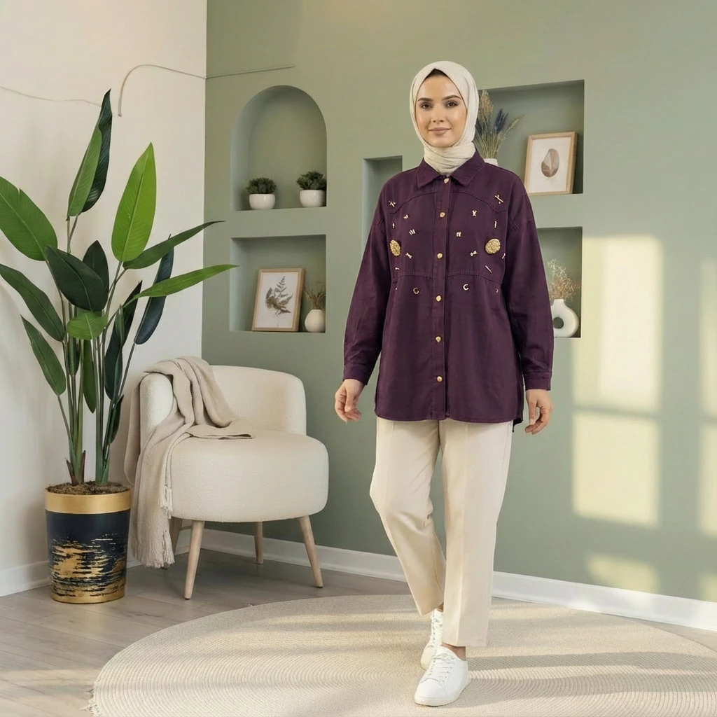 Koton Gömlek – %100 Koton Kumaş - MOR