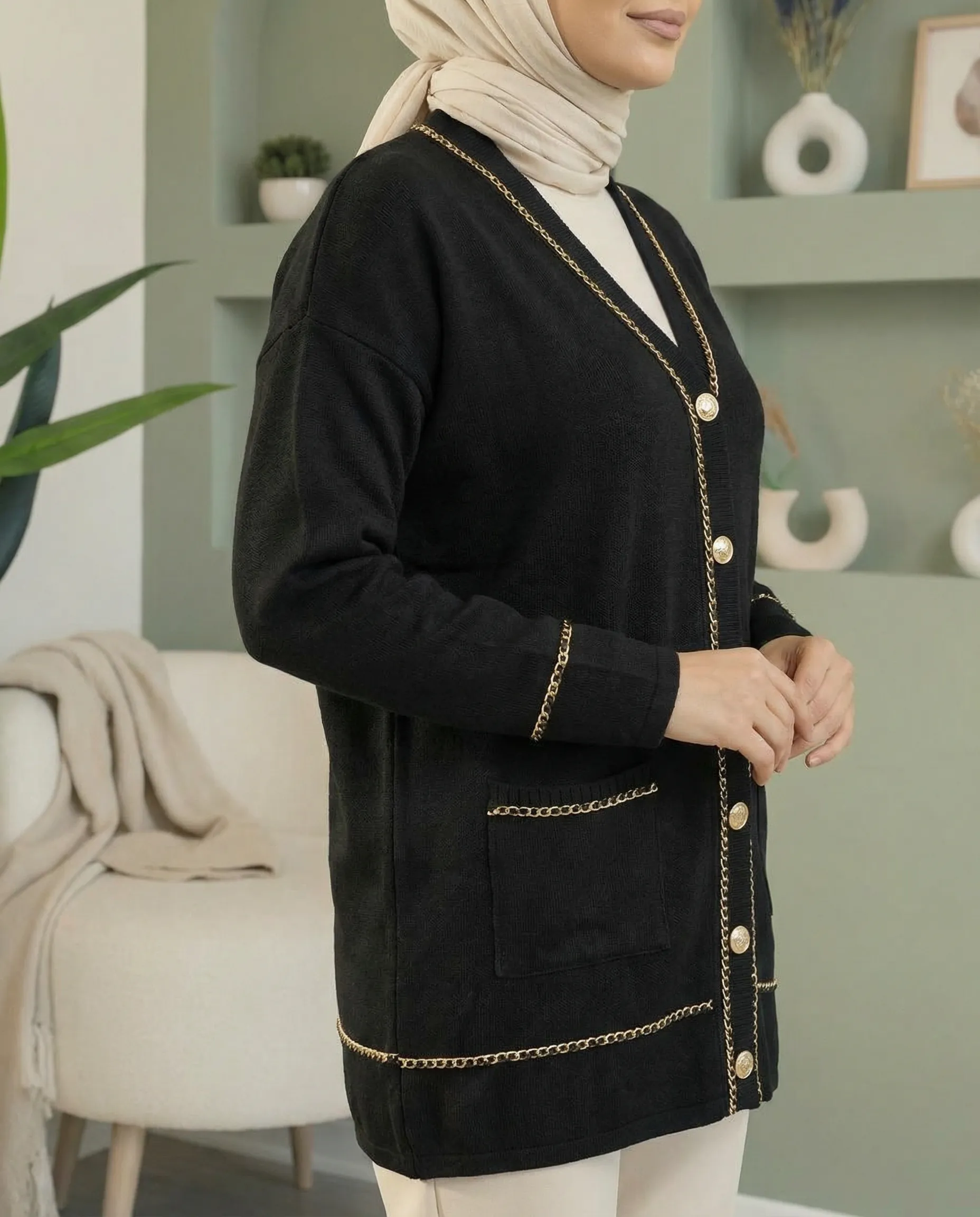 Merserize Denizci Hırkası - Standart Beden