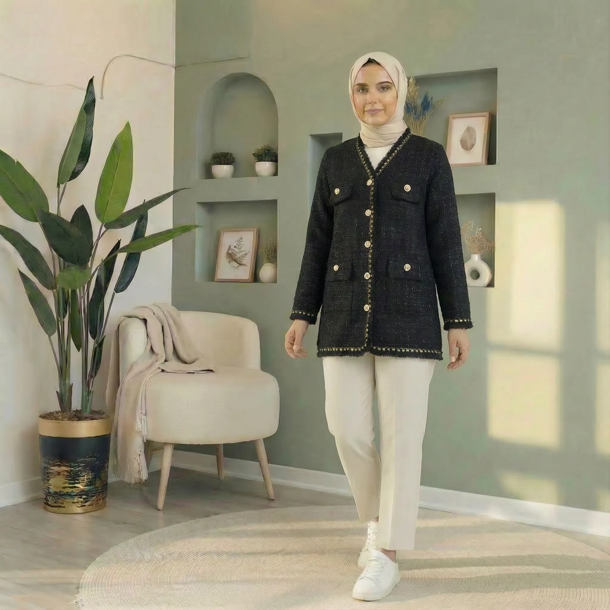 Simli Balıkçı Hırkası