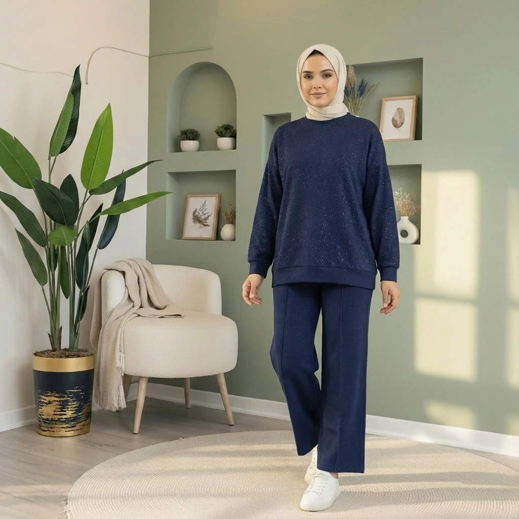 Crystal Soft Set – Taşlı Penye Takım