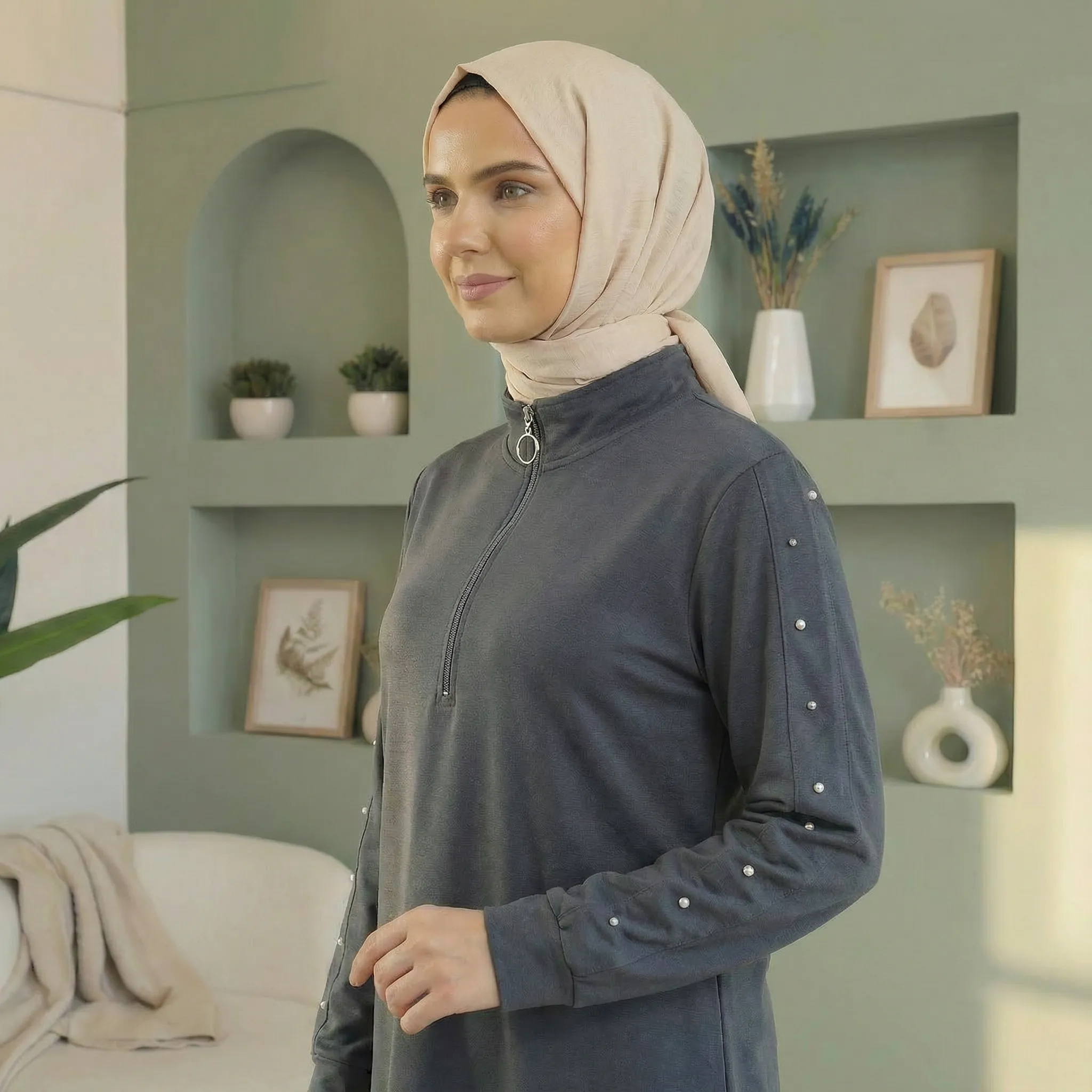 Oysho Kolları Taş Detaylı Tunik