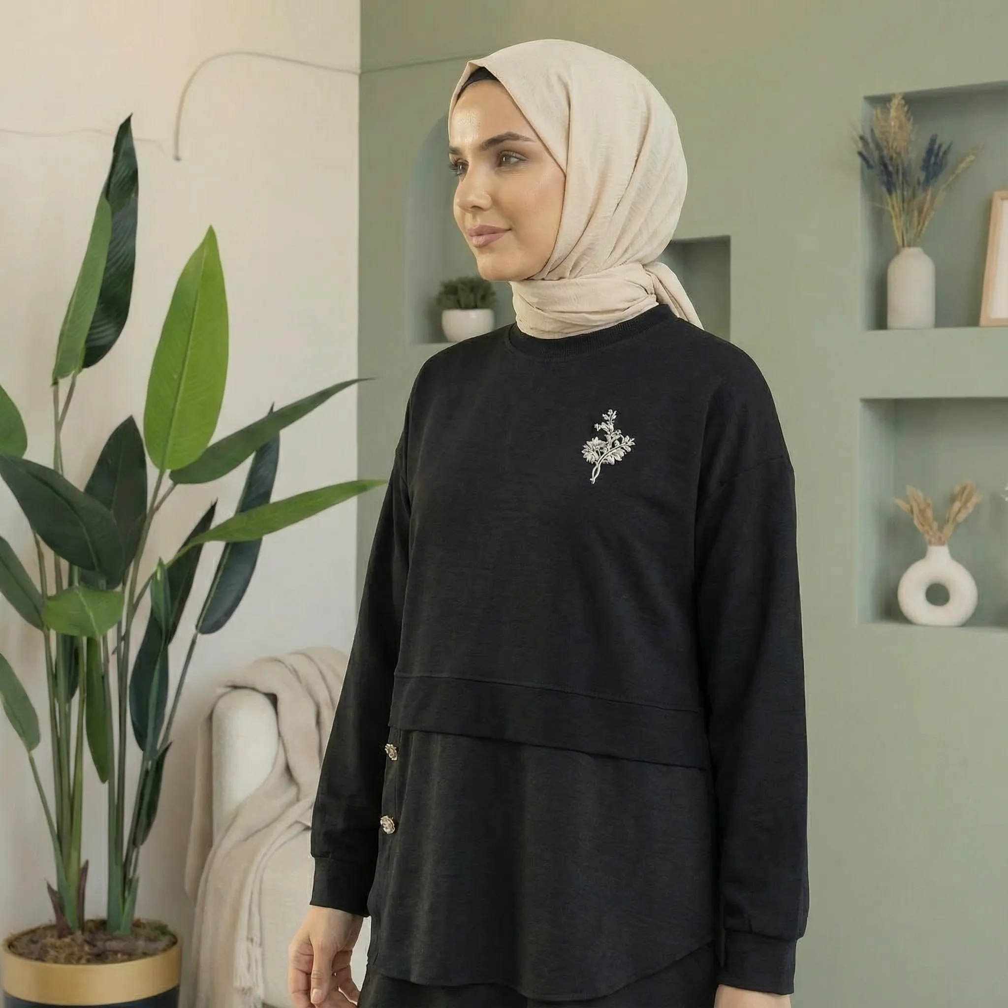 Oysho Taş İşlemeli Tunik