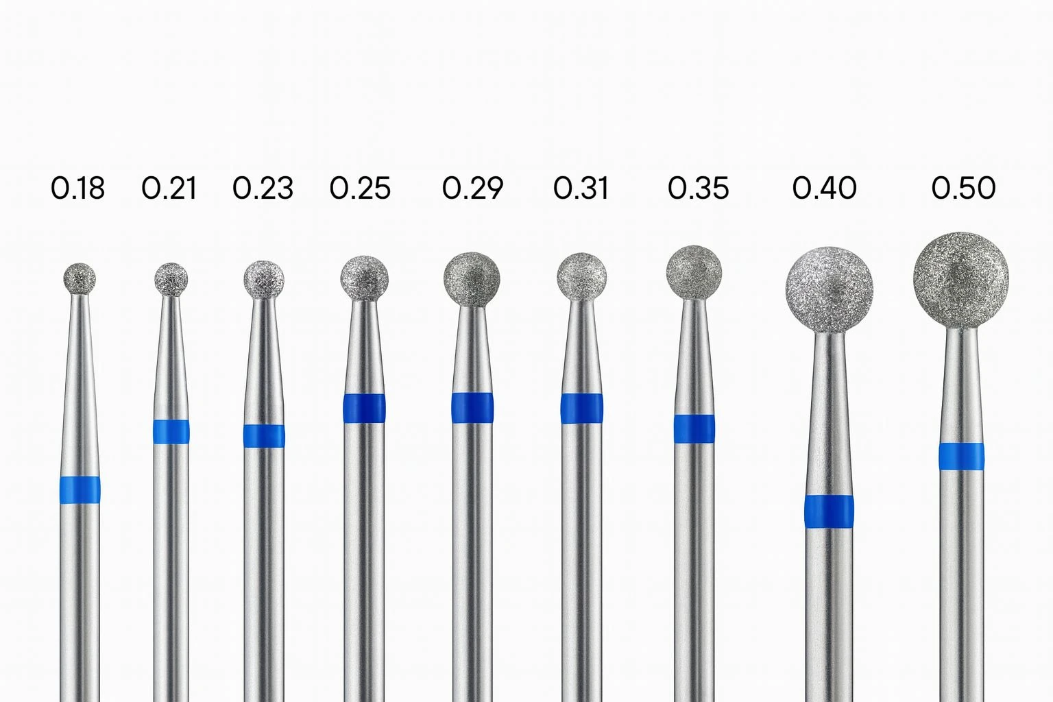 Top Frez Uç Mavi Seri