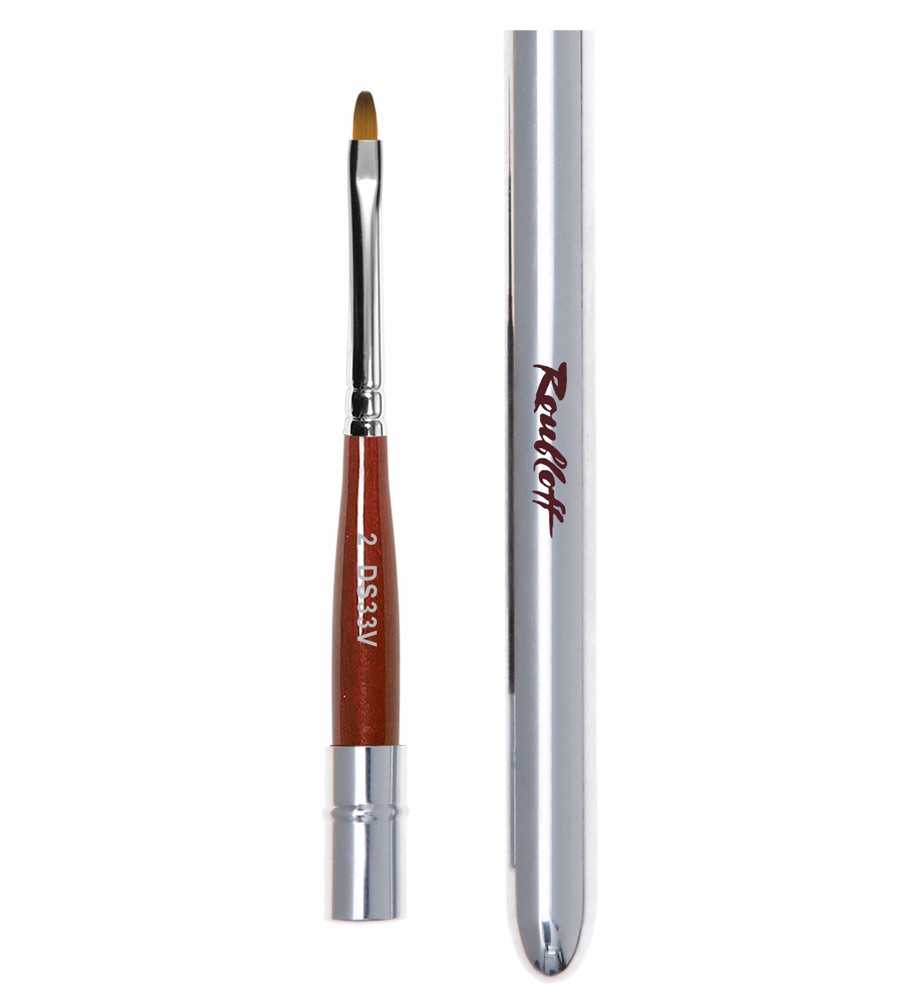Roubloff DS33V-2 Kapaklı ve Katlanır Tırnak Tasarım Fırçası