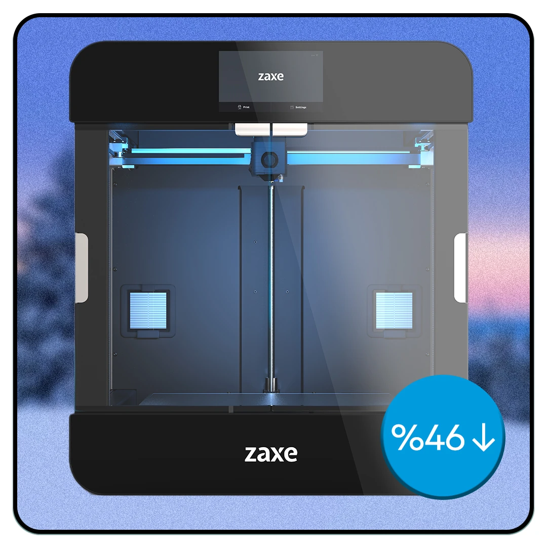 Zaxe Z3S 3D Yazıcı | Yıl Sonu İndirimleri ❄️