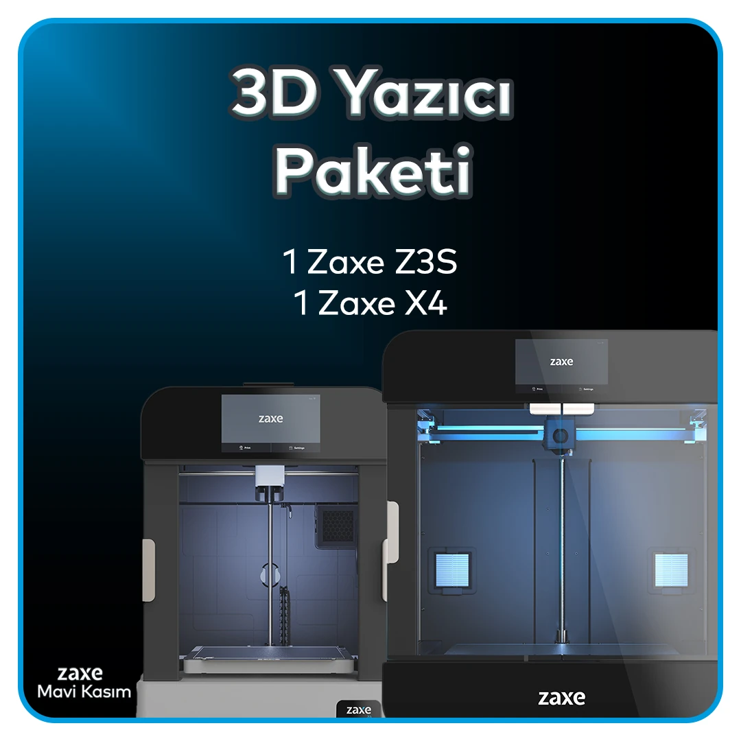 3D Yazıcı Paketi | Zaxe Mavi Kasım🔵