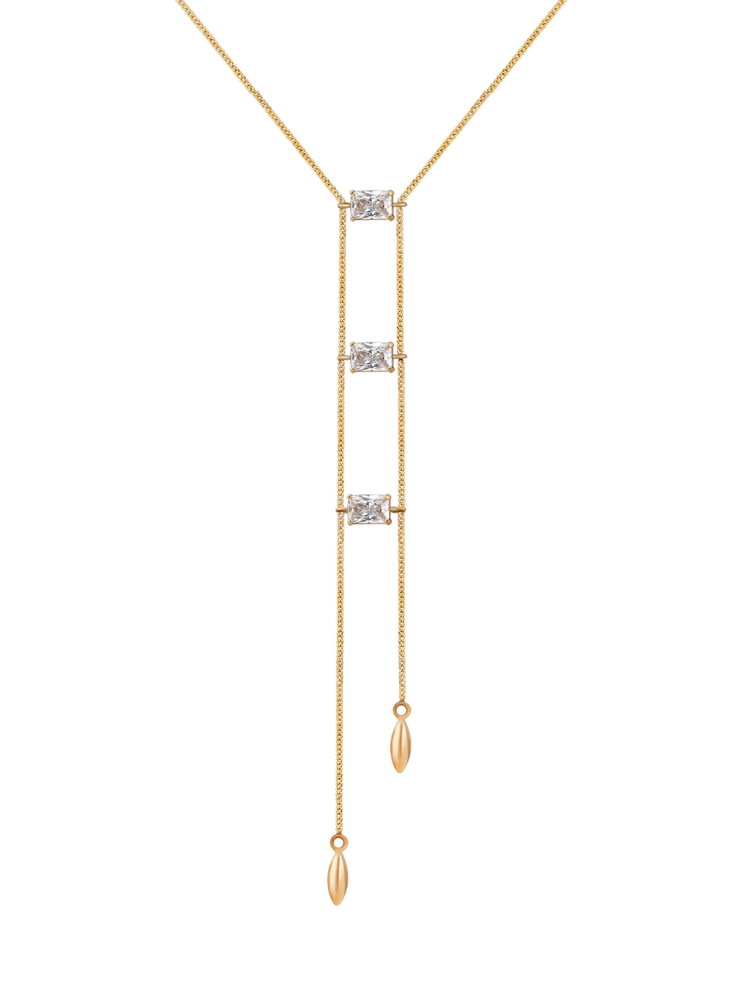 Forest Drops Gold Necklace 14346