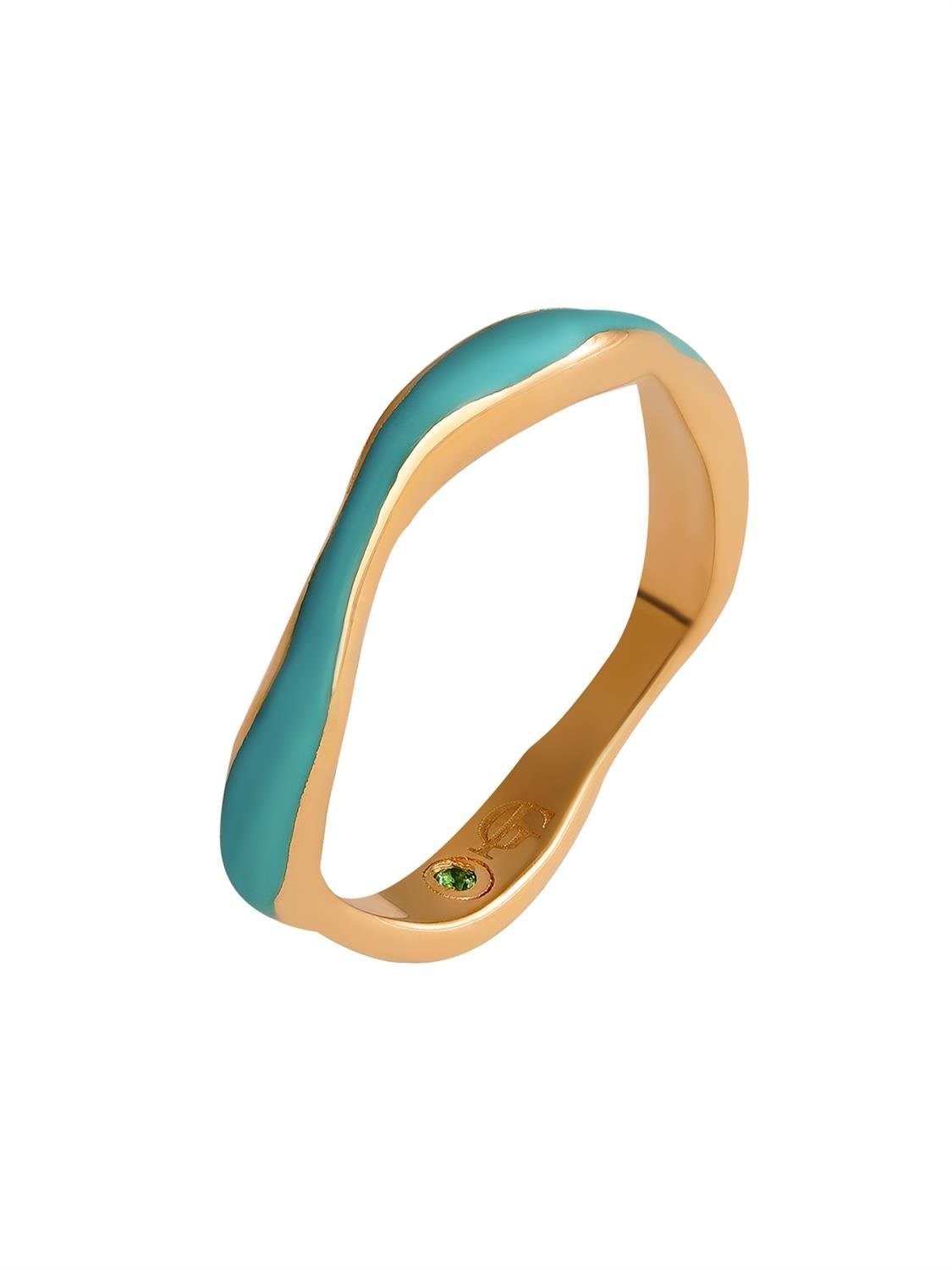 Aqua Flow Rollers Gold Ring 18039