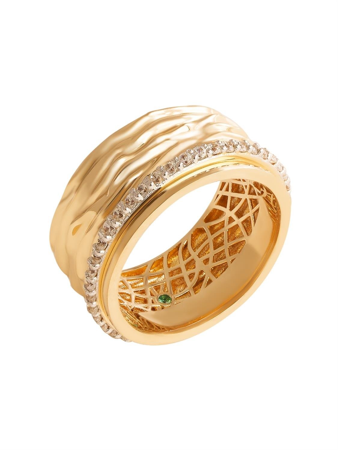 Aqua Rollers Gold Ring 18018