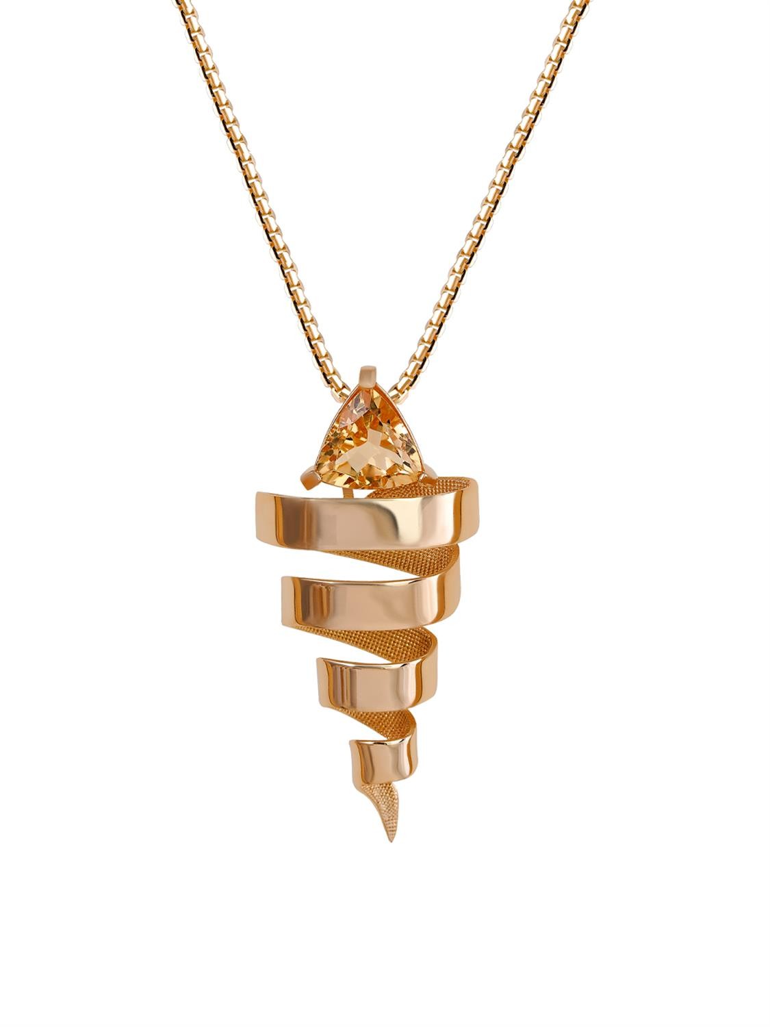 Breez Tornado Gold Necklace 18063