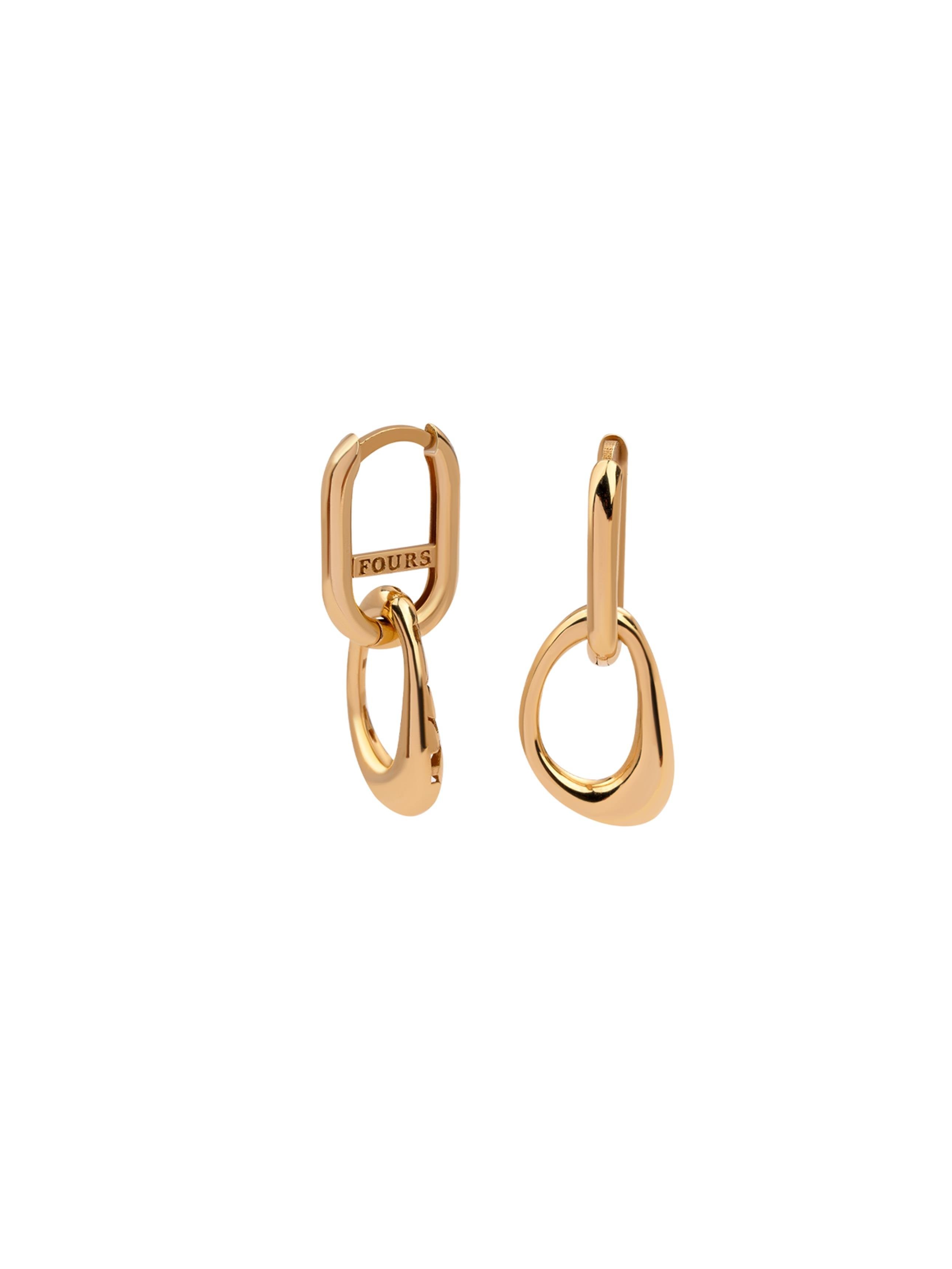 Aqua Bubble Charmed Gold Earring 18204