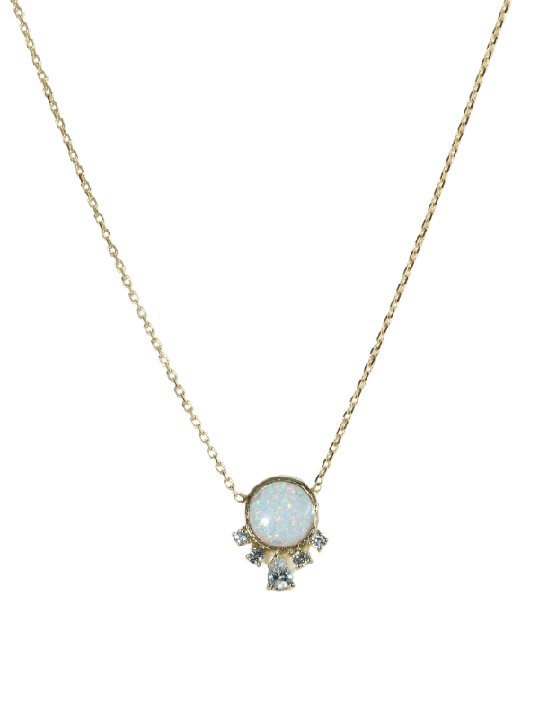 Opal Point Gold Necklace 14341