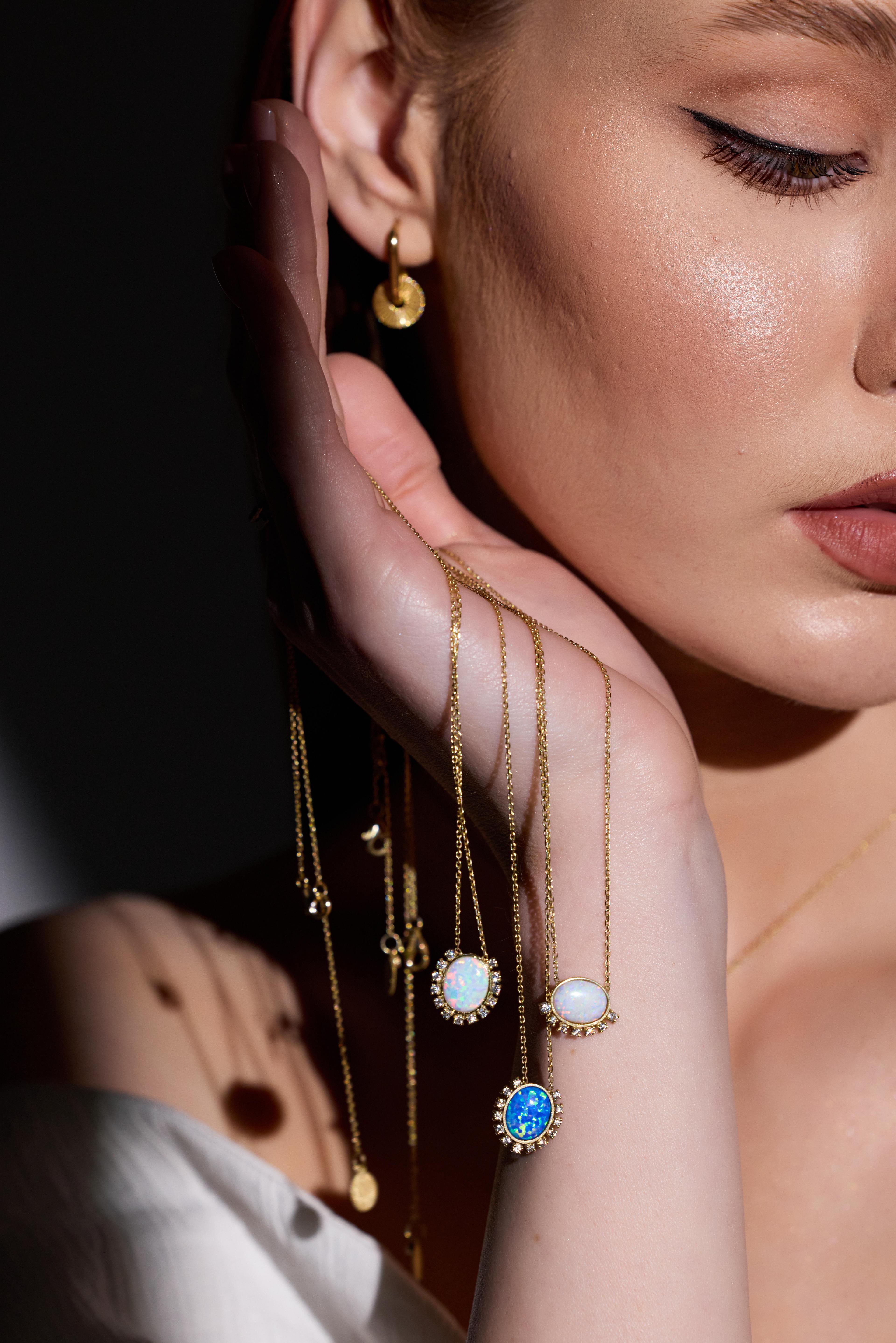 Opal Gold Necklace 14236