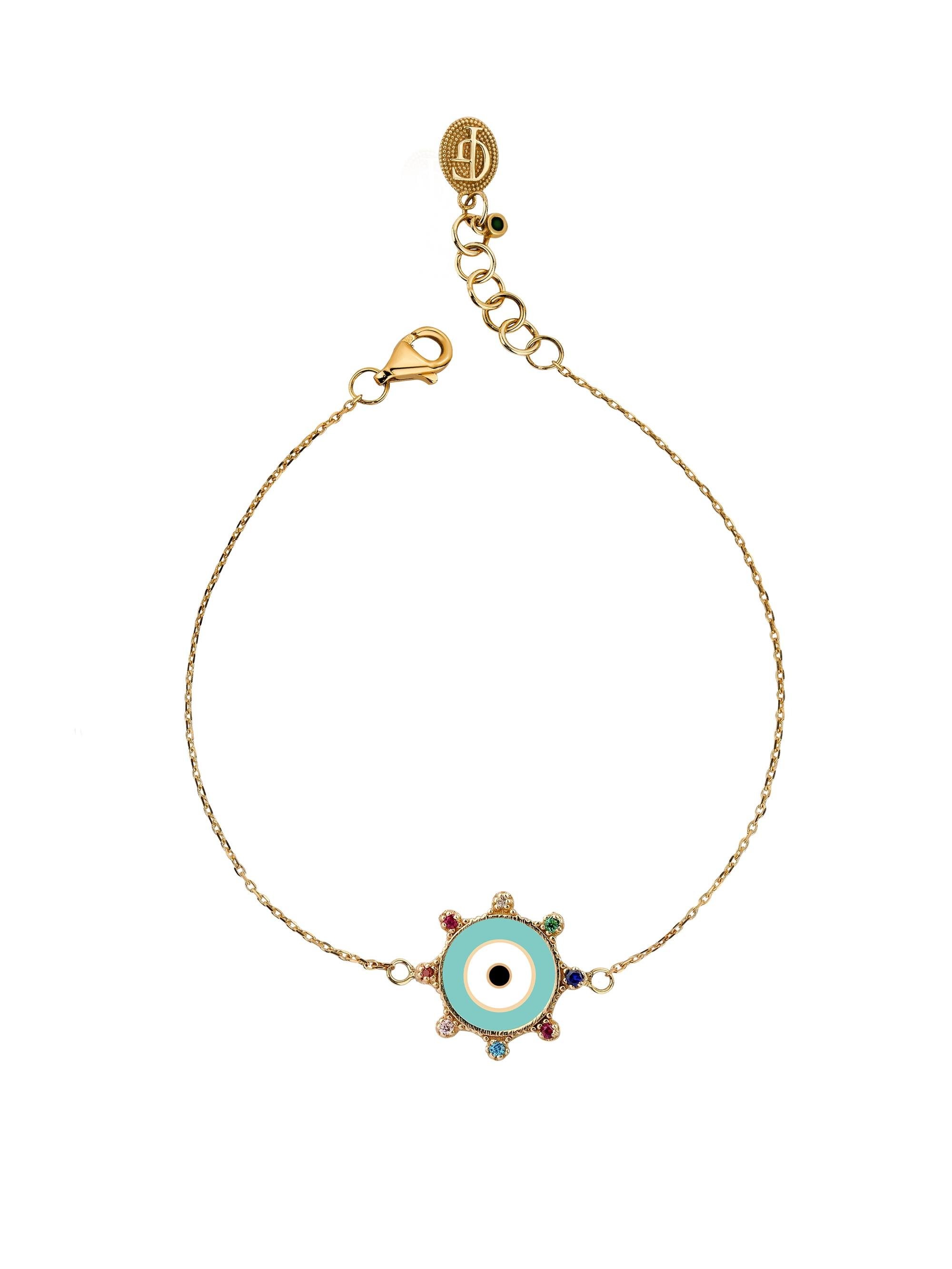 Eyeball Gold Bracelet 14203