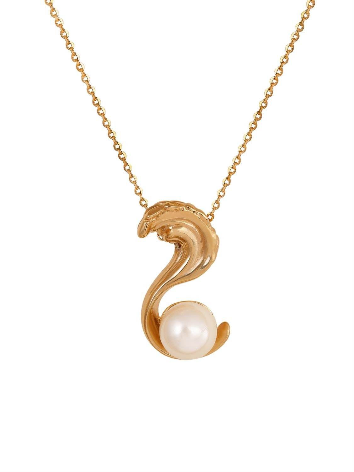 Aqua Surf Gold Necklace 18057