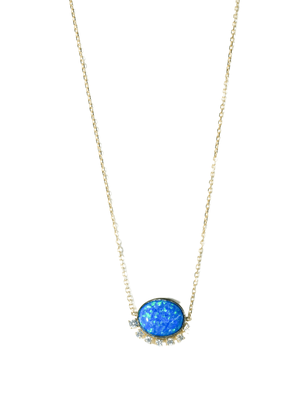 Opal Gold Necklace 14360